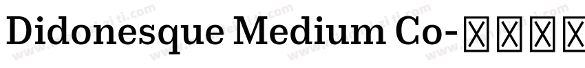 Didonesque Medium Co字体转换